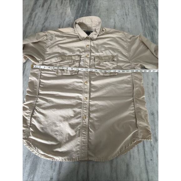 Ex Officio Beige Fishing Shirt Convertible Sleeve Vented Button Up Gorpcore XL - Picture 5 of 8